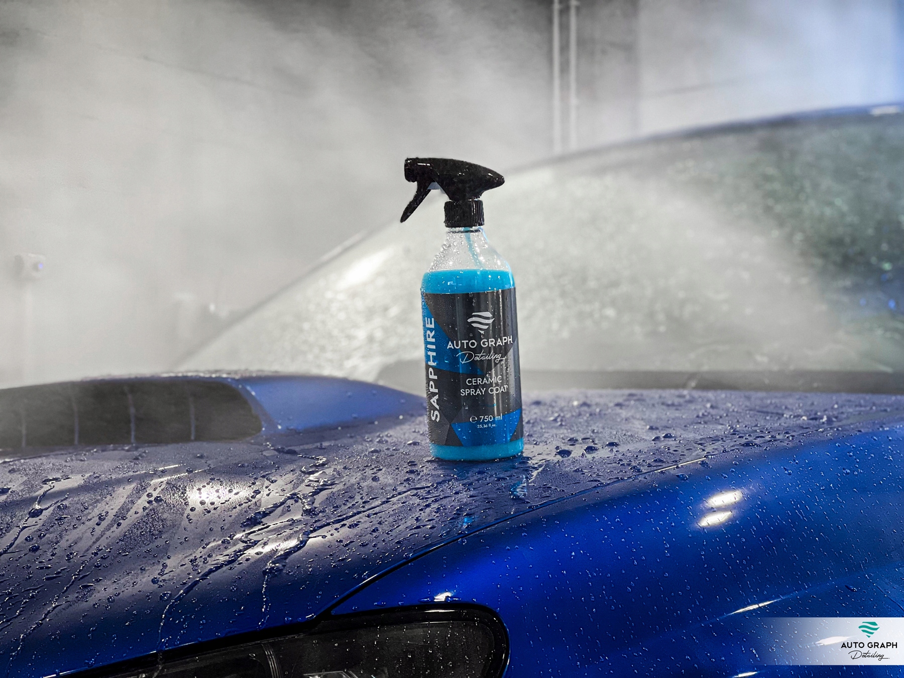AUTO GRAPH _ SAPPHIRE CERAMIC SPRAY COAT QD Z SIO2 LAKIER POŁYSK AUTA 400ML Producent inny