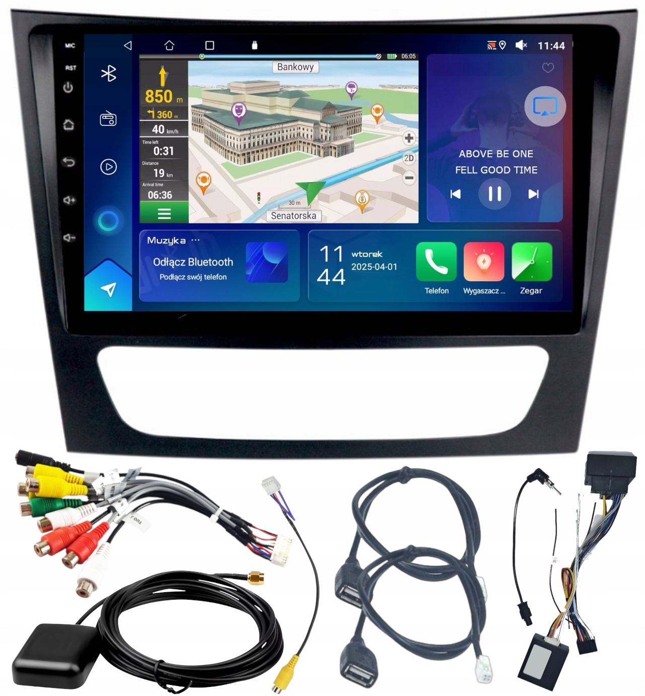Autorádio Navigácia Gps Mercedes W211 2002-10 Wifi Carplay 2GB 64GB