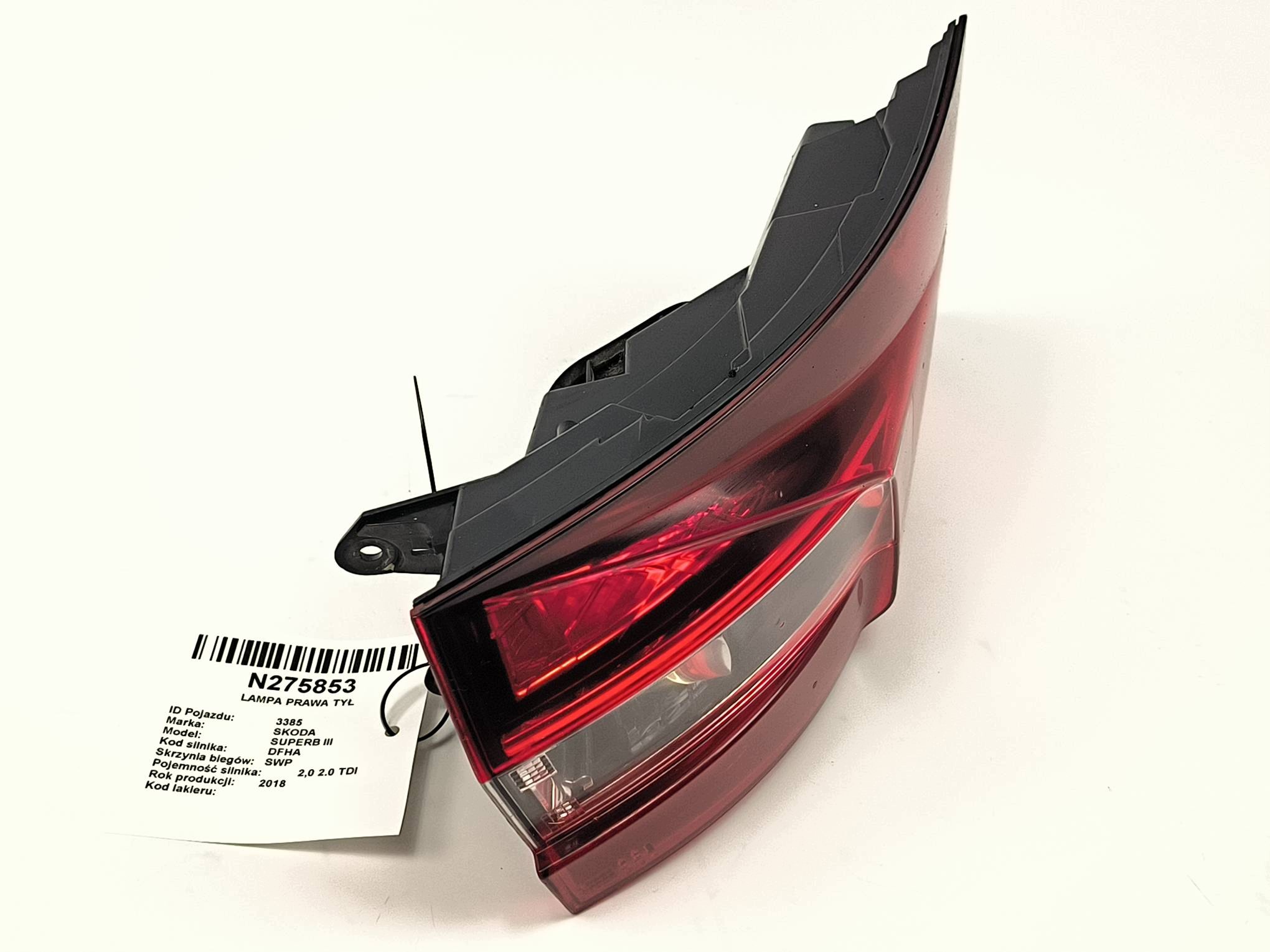 light right rear part SKODA SUPERB III