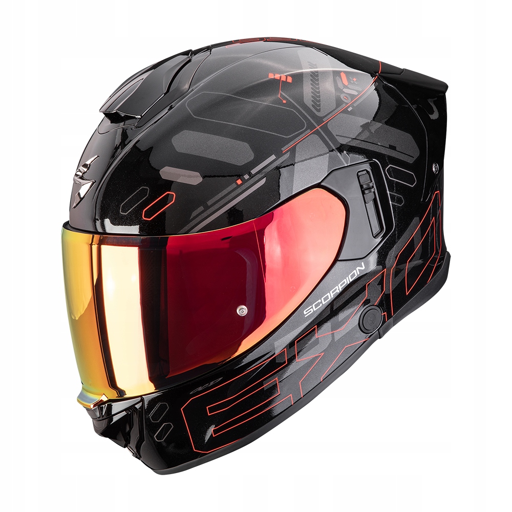 Prilba Scorpion Exo-530 Air Fond Metallic Black/Red L