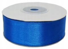 WSTĄŻKA SATYNOWA 25MMX23M CIEMNA NIEBIESKA