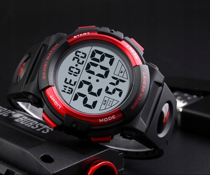 Zegarek męski SKMEI elektroniczny stoper timer Mechanizm kwarcowy