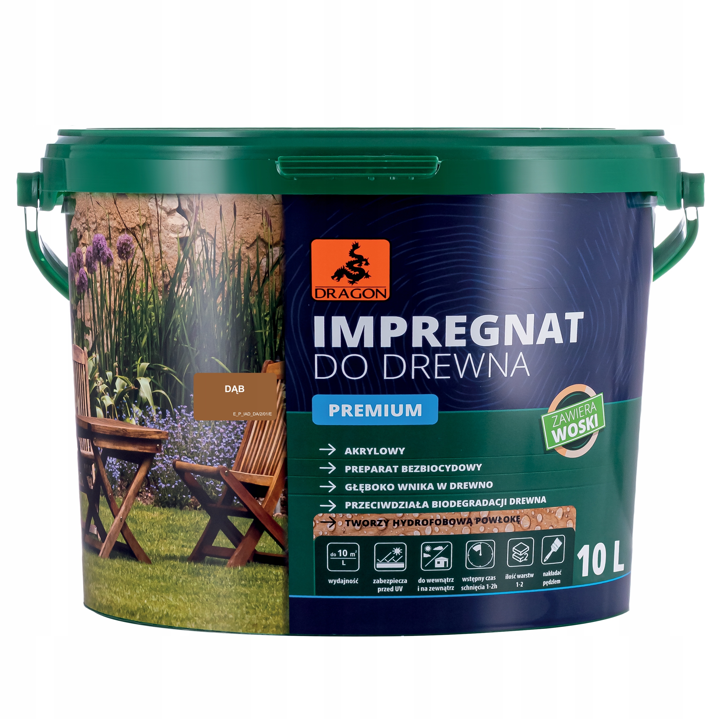 

Impregnat Do Drewna Premium Dragon 5 L Dąb