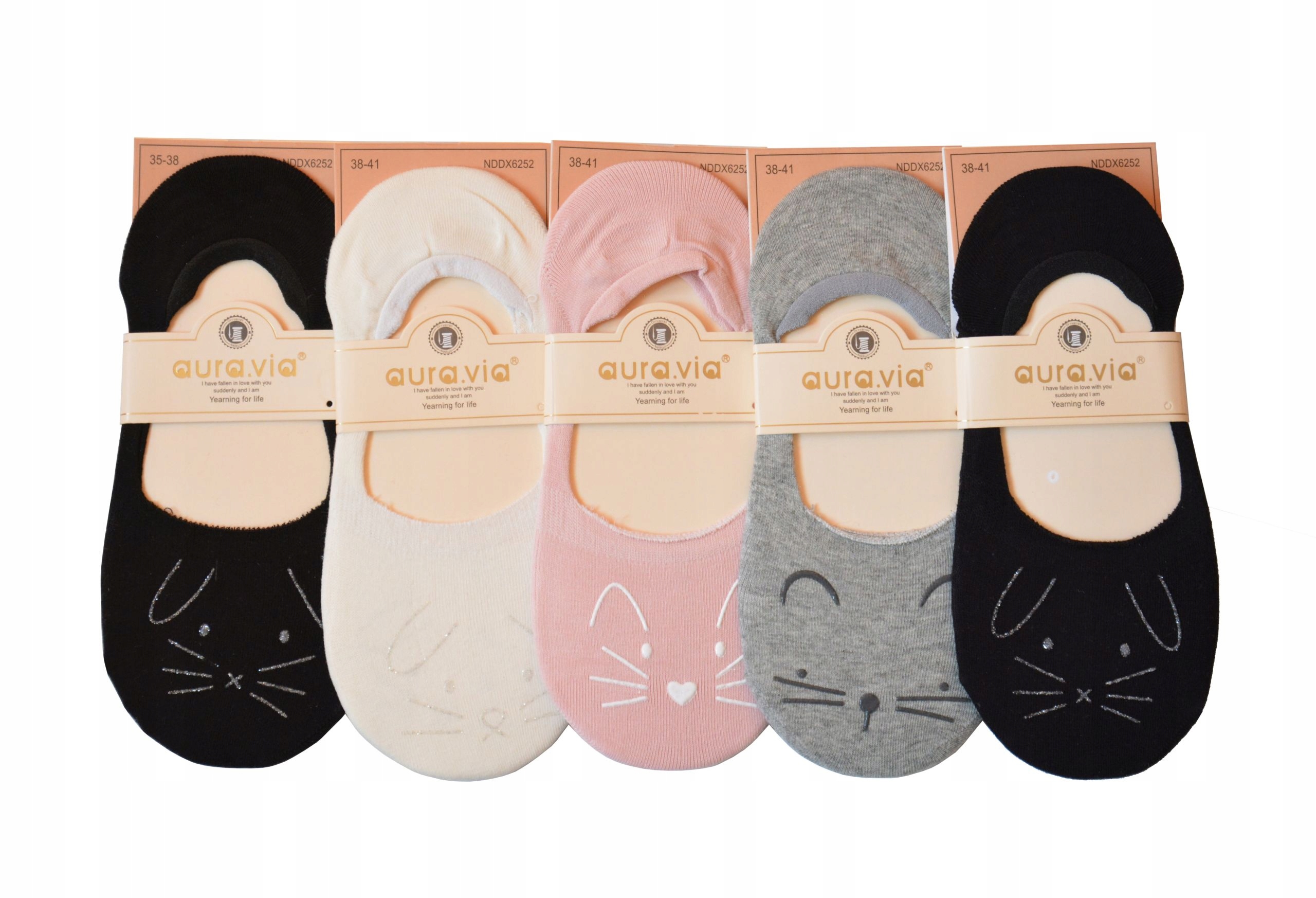 

stopki mokasyny 35-38 aura.via zestaw 5 par 6252