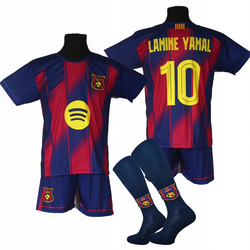 Gotowy Napis Numer 10 getry komplet sportowy strój piłkarski 140