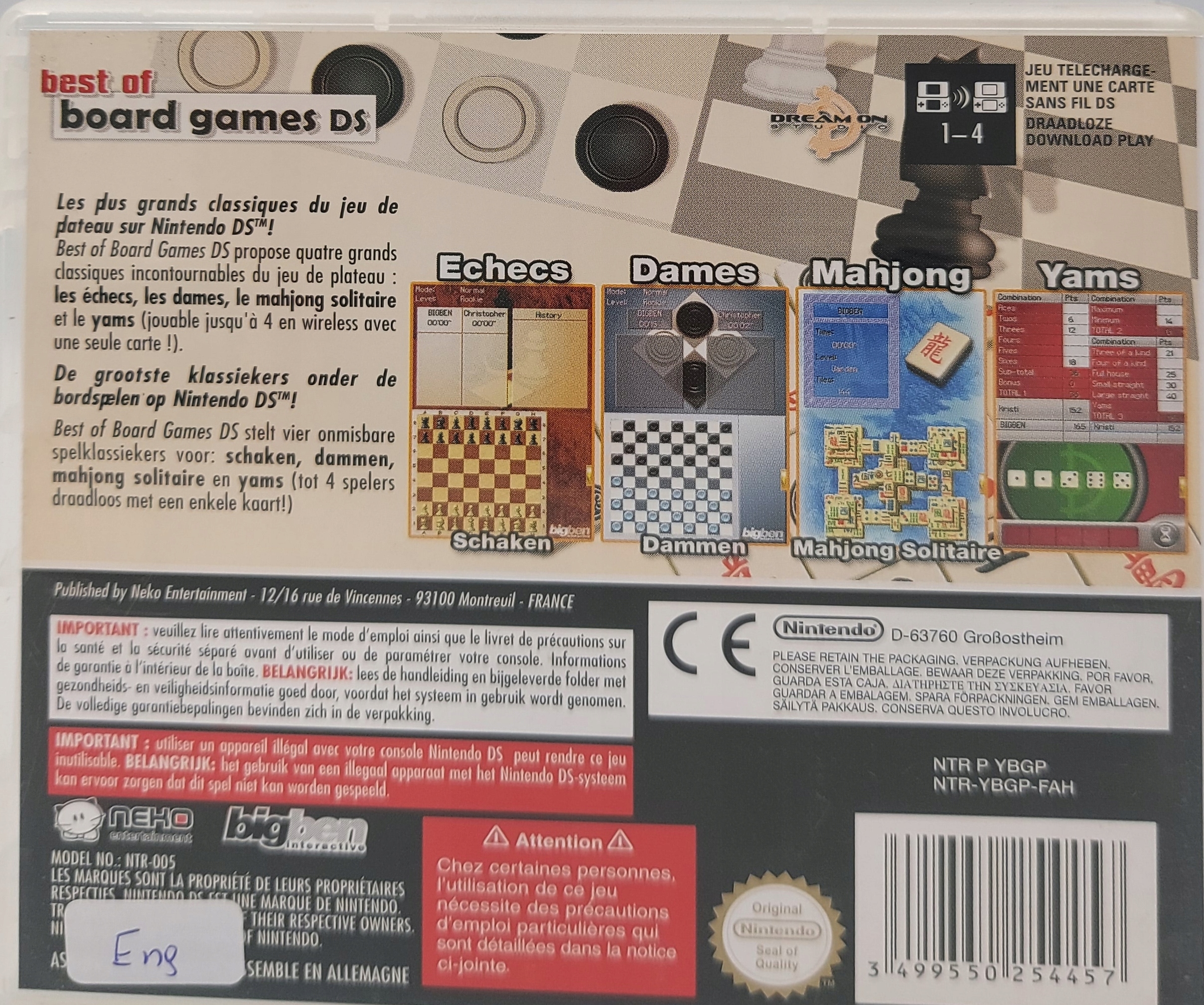 BEST OF BOARD GAMES DS 2DS 3DS NINTENDO Tematyka zręcznościowe