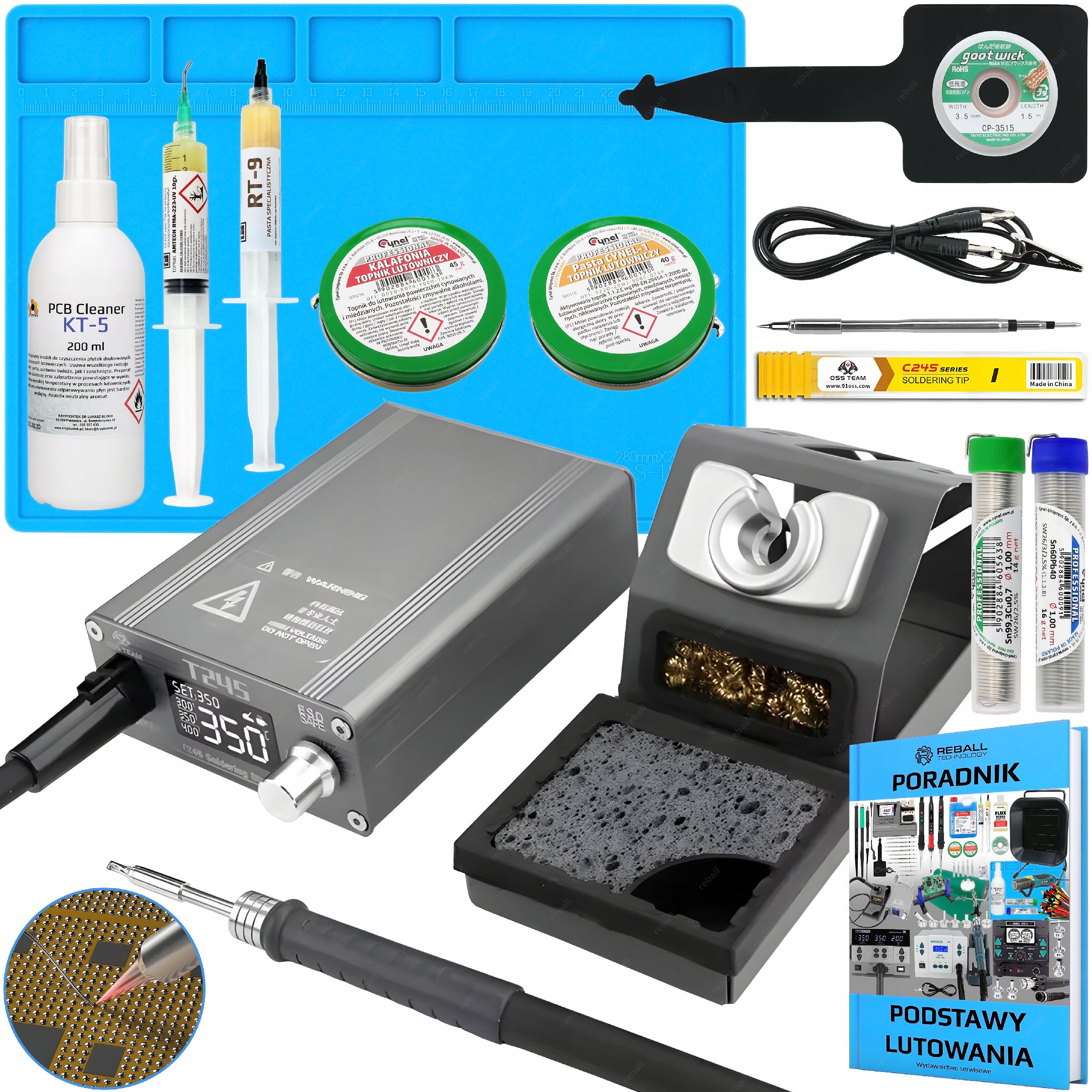 Pájecí Stanice Oss Team T245 130W C245 Model Výše T12-X Plus Sada XXL