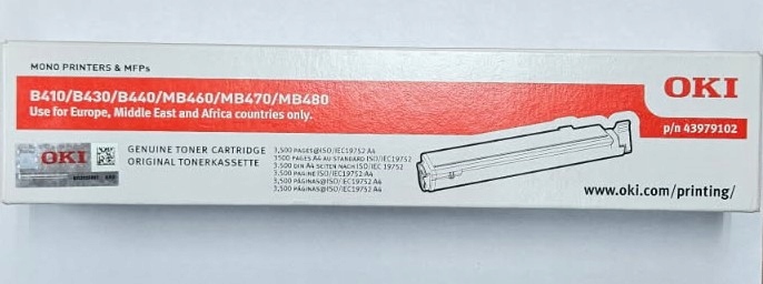 Toner Oryginał Oki 43979102 B410 B430 B440 MB460 MB470 MB480