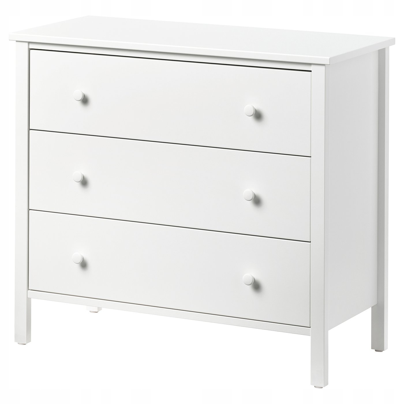 Ikea Kilberget Komoda, 3 szuflady, biały, 86x78 cm