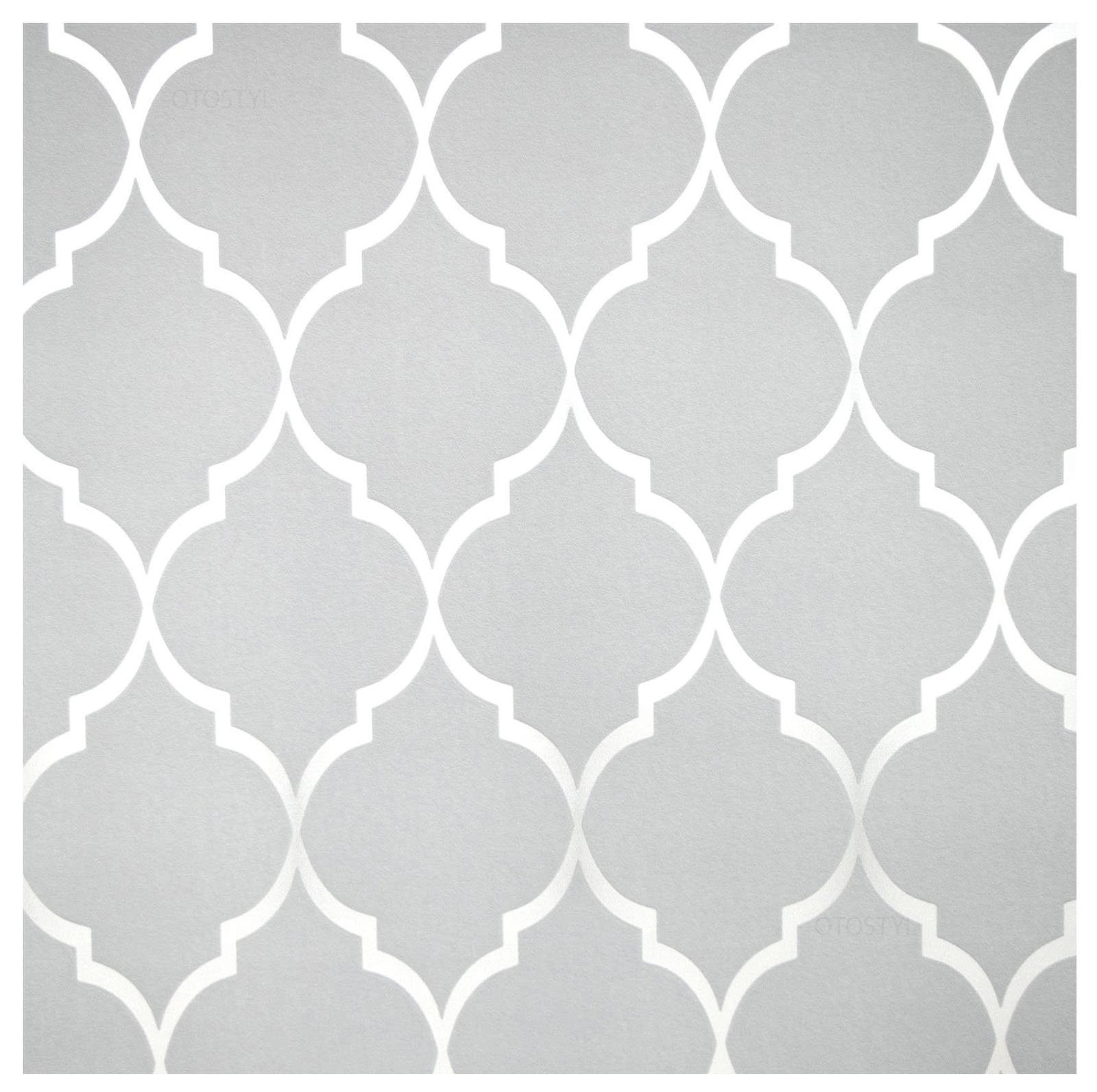 

Tapeta Marokańska Koniczyna Winylowa Szara Tapety