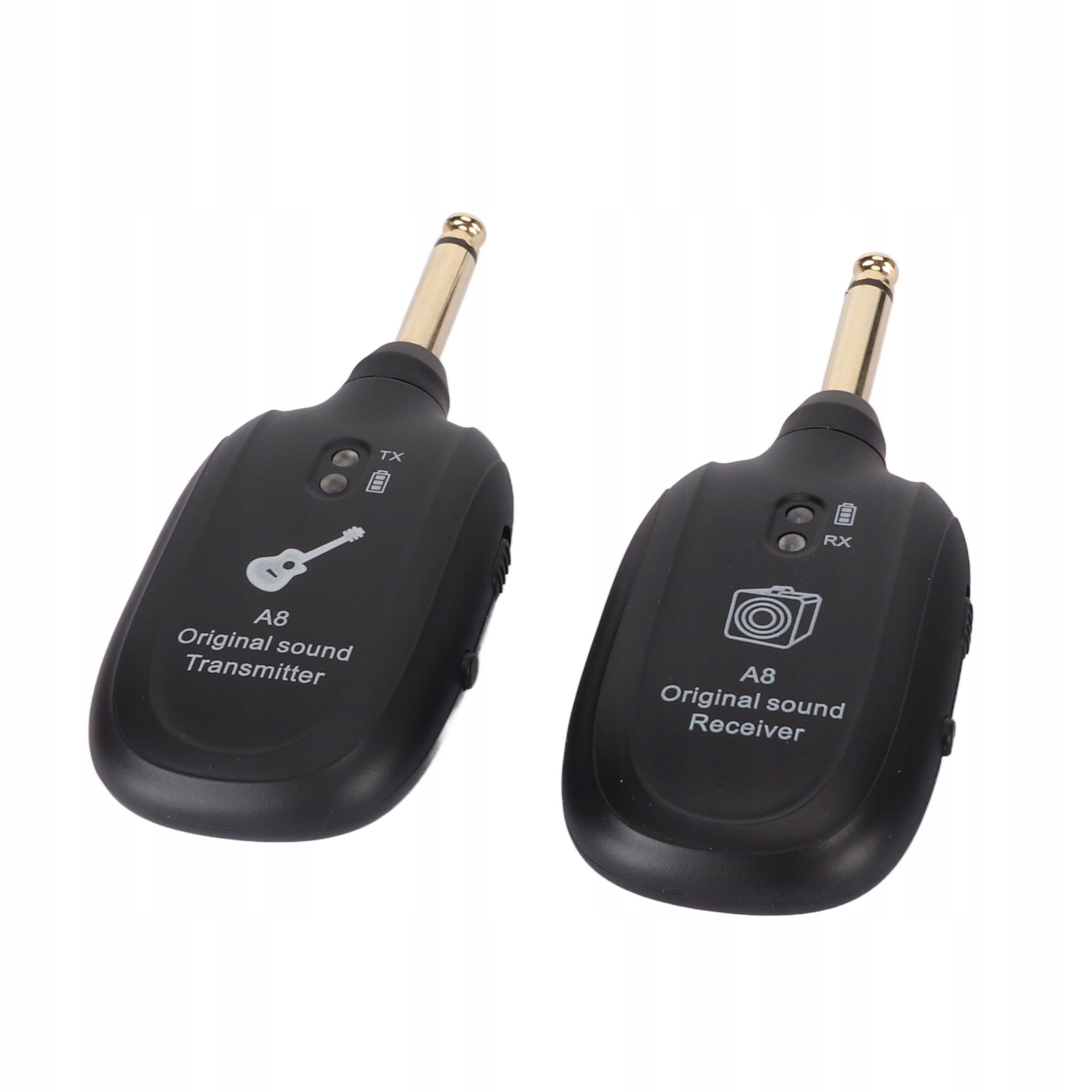 Gitarowy system bezprzewodowy akumulator UHF 730 MHz 4 kanały gitara DK