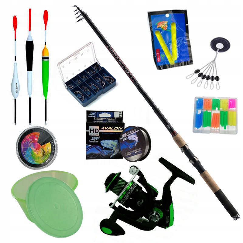 Sada prutů Jaxon 2,1 naviják Fb splávek Zaff