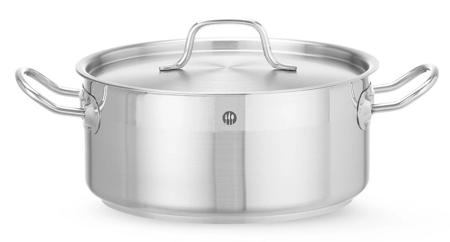 HENDI Garnek niski z pokrywką poj 4,8 l, śr. 240(H)105 mm