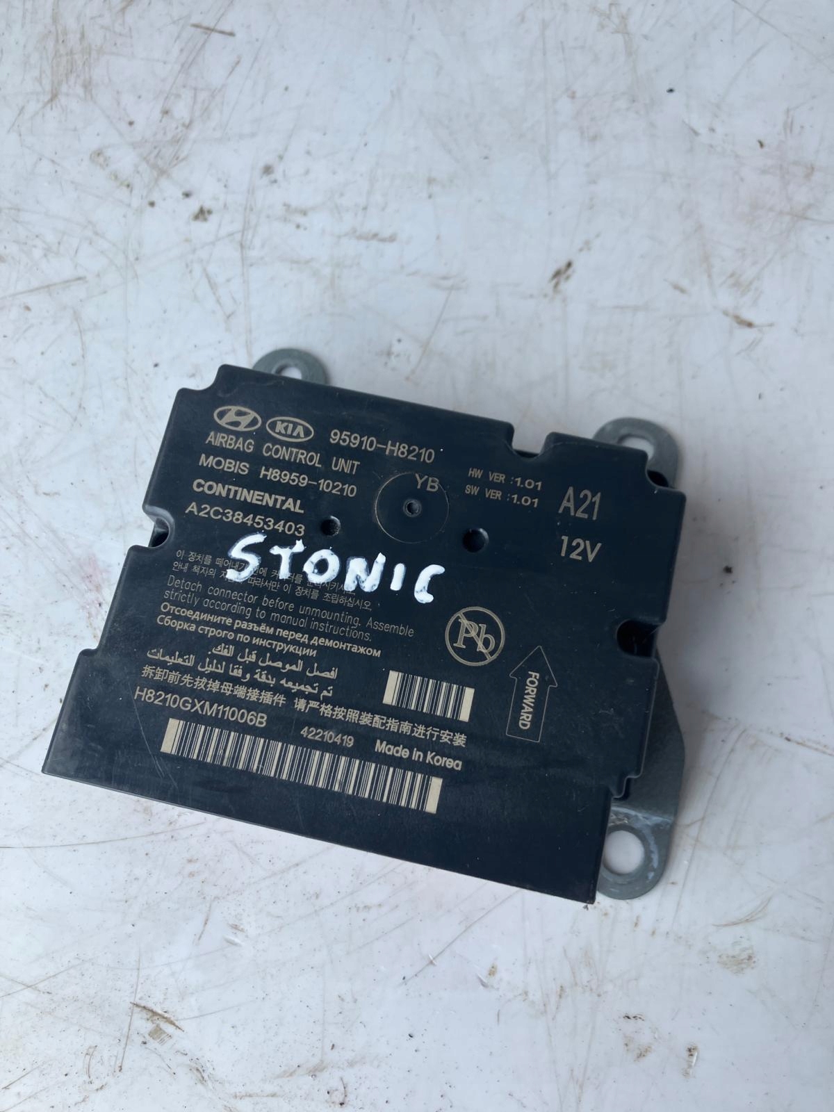 SENSOR AIRBAG KIA STONIC LIFT 95910-H8210
