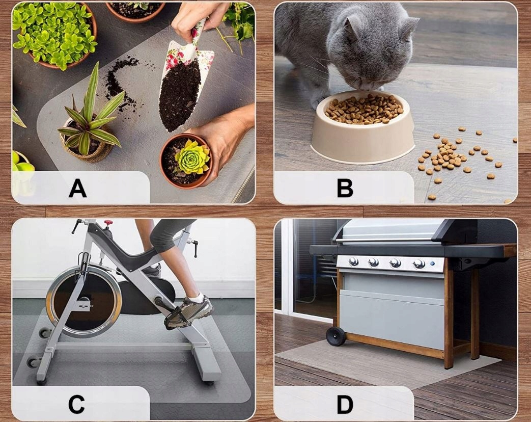 MATA OCHRONNA PODKŁADKA POD FOTEL KRZESŁO 140x100 MOCNA NA BLAT STÓŁ Kolor przezroczysty