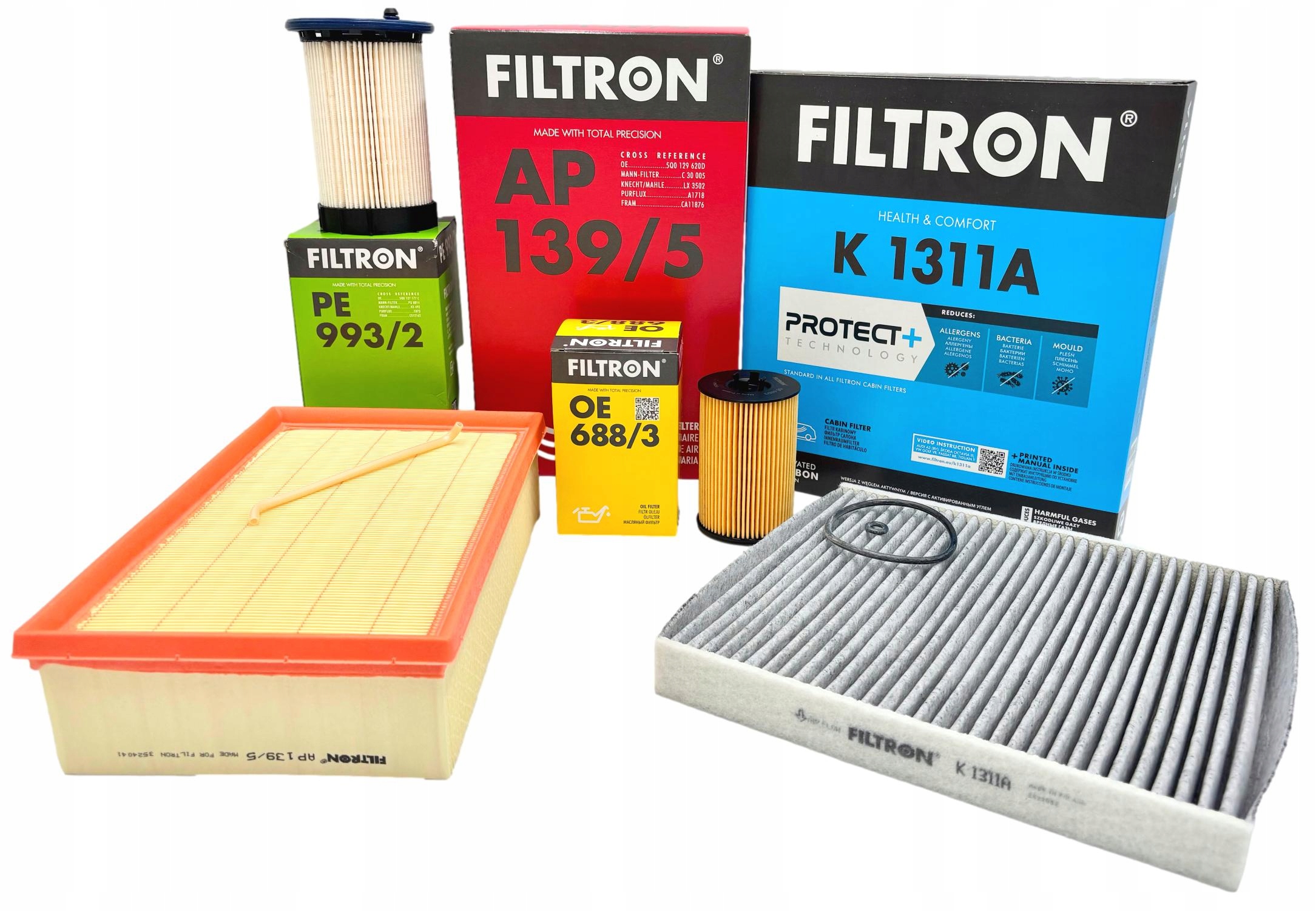 Filtron Sada Filtrů Vw Passat B8 14- 1.6 2.0 Tdi Filtry