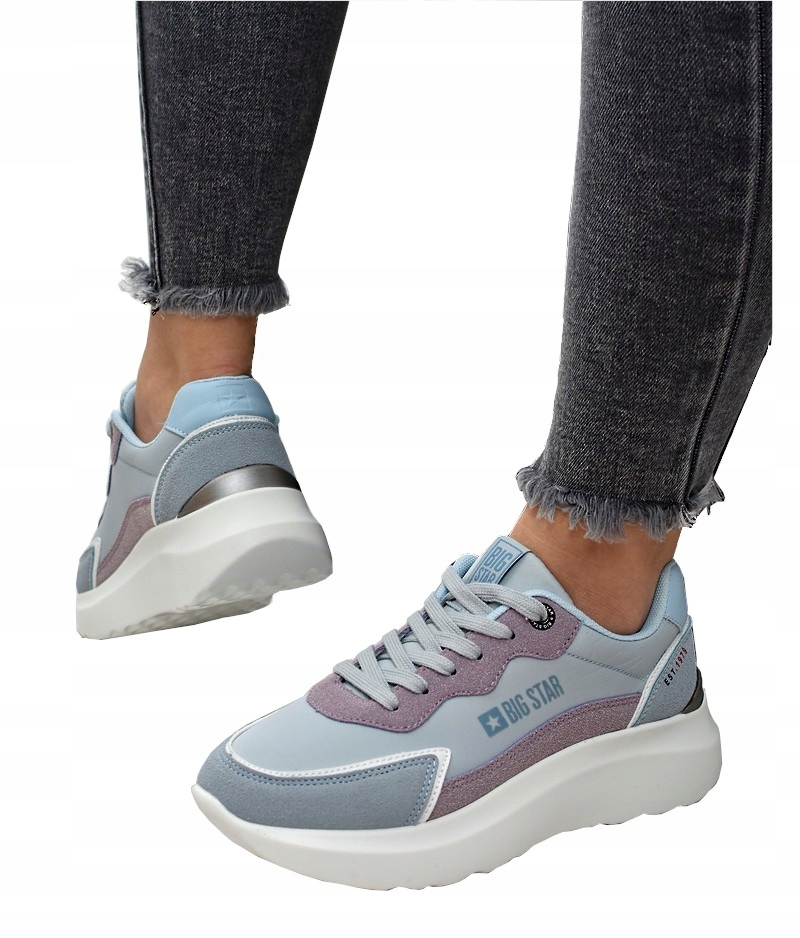 

Sneakersy damskie Big Star JJ274990 Niebieskie 38