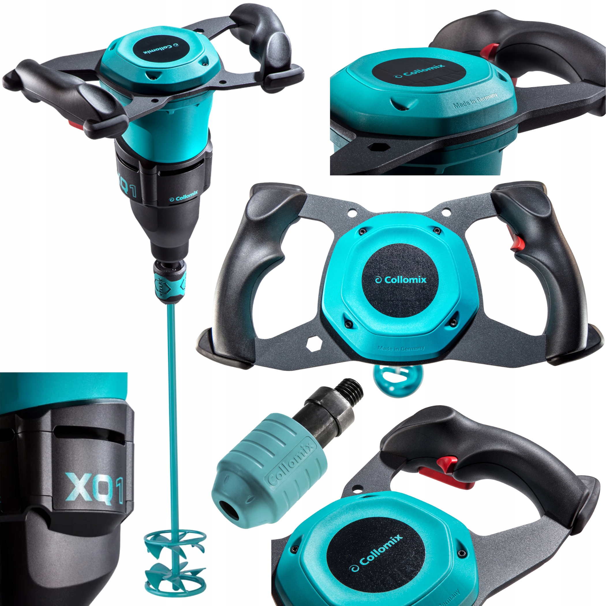 Collomix Zestaw Mieszarka XQ1 Mieszadło DLX120HF Adapter Hexafix M14