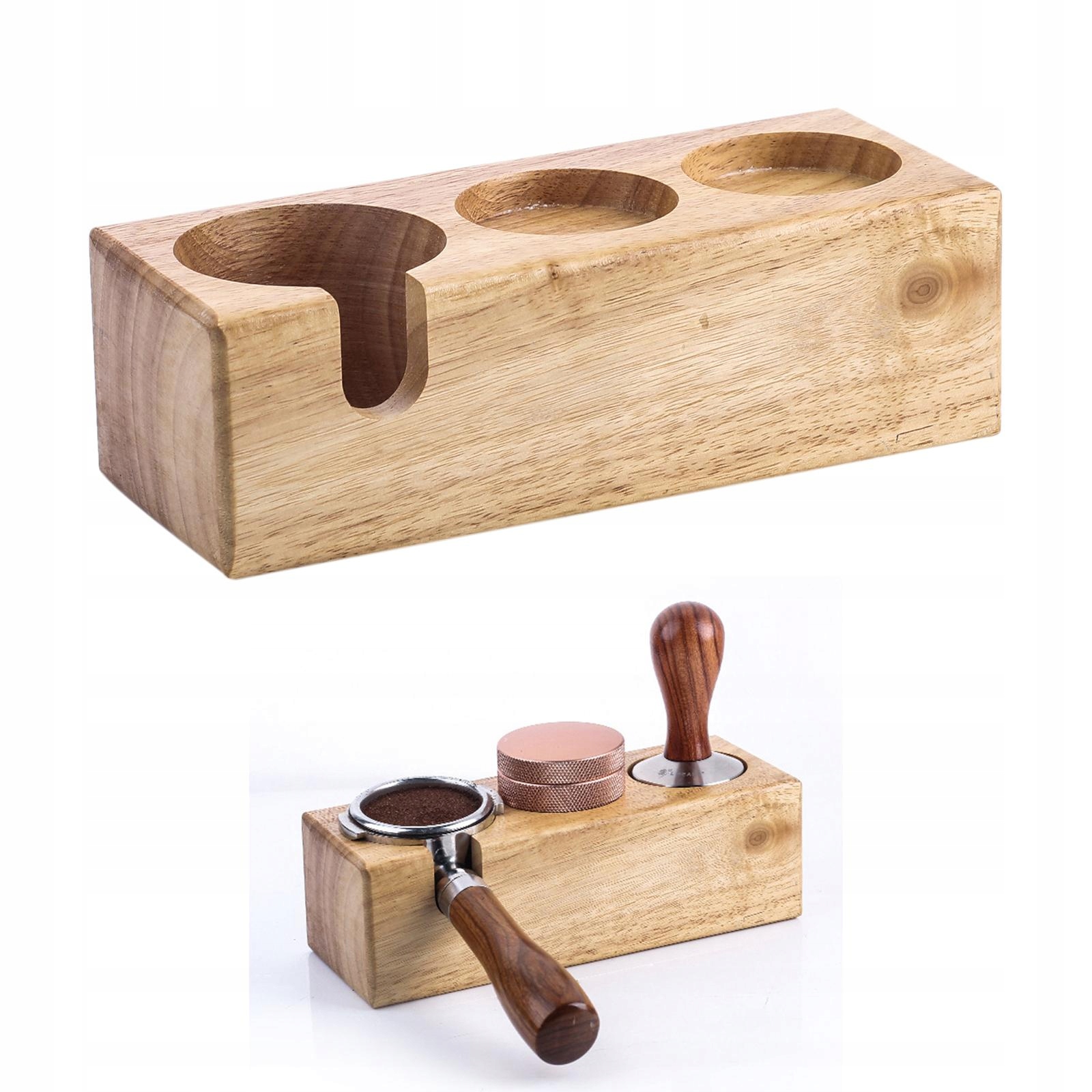 Ruční držák na tamper na kávu Barva dřeva 3 otvory A za 739 Kč od