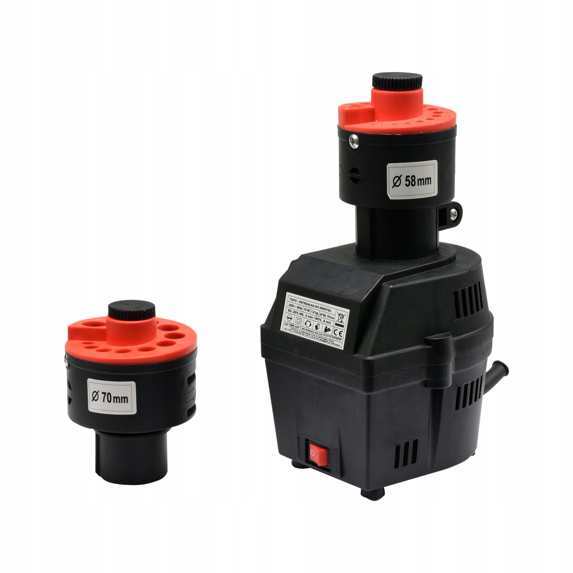 Elektrická Brousek Pro Vrtáky 3-16 MM 70 W S Kotouči A 2 Adaptéry