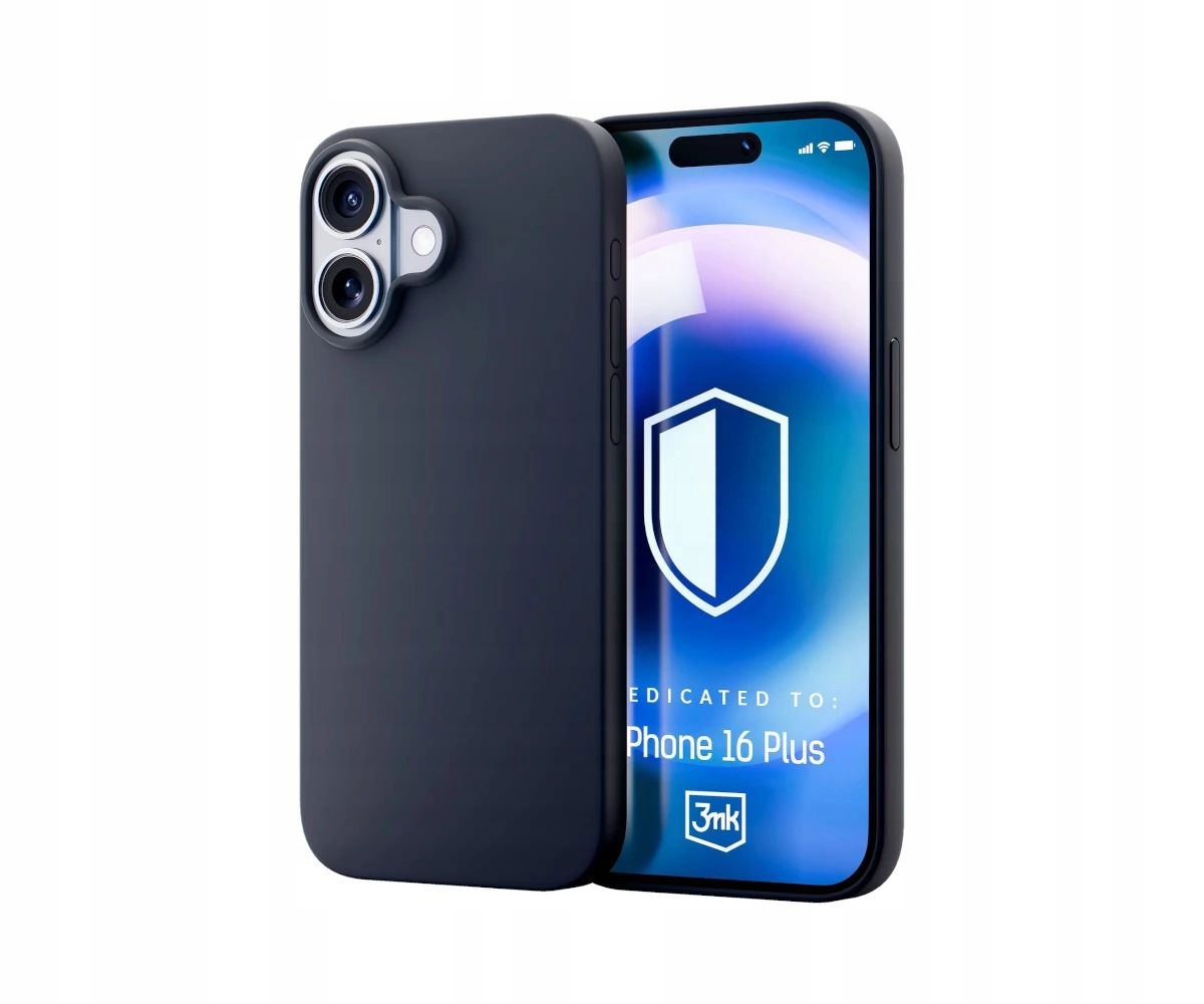 Plecki ochronne 3mk Etui Hardy Silicone MagCase Graphite do iPhone 16 Plus
