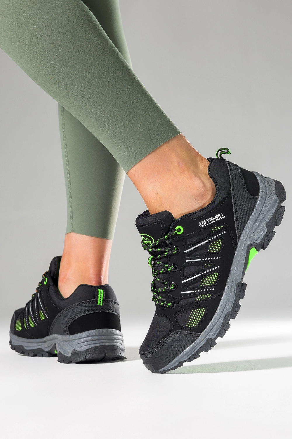 TREKKINGOWE BUTY SPORTOWE DAMSKIE SOFTSHELL SZNUROWANE LEKKIE WYGODNE r 41 Płeć kobieta