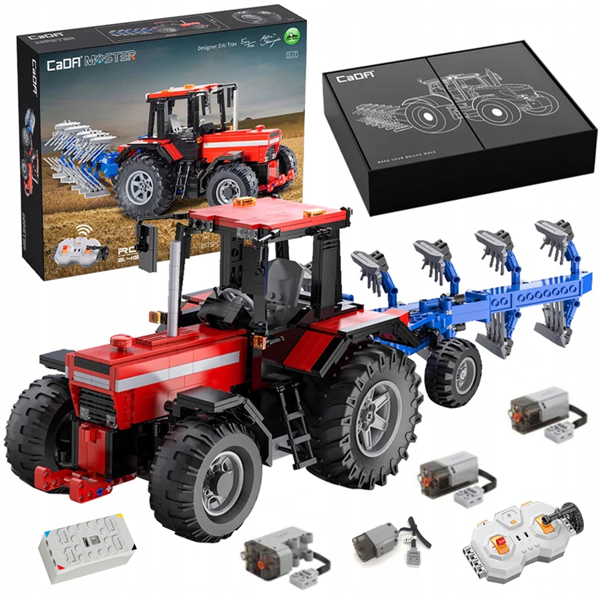 

Sterowany Traktor Ciągnik Klocki Technic Rc Pilot