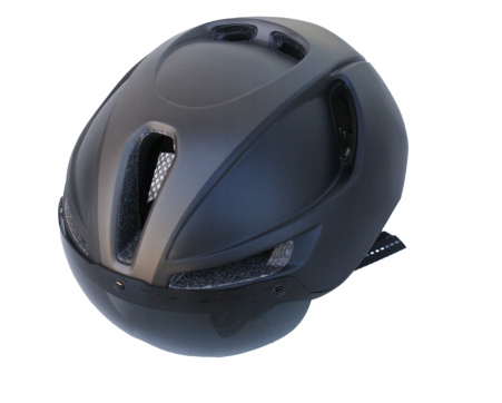 Shinmax Cyklistická přilba pro dospělé 56-62 cm Magnetický hledáček M/L černo šedá