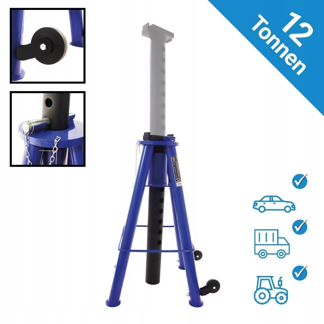 Stojan 12T nastaviteľný, 74-122 cm, dielenský, oceľový
