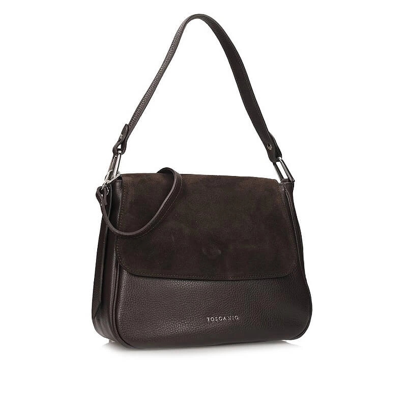 Stylová italská kožená kabelka Toscanio G101 Brąz D23