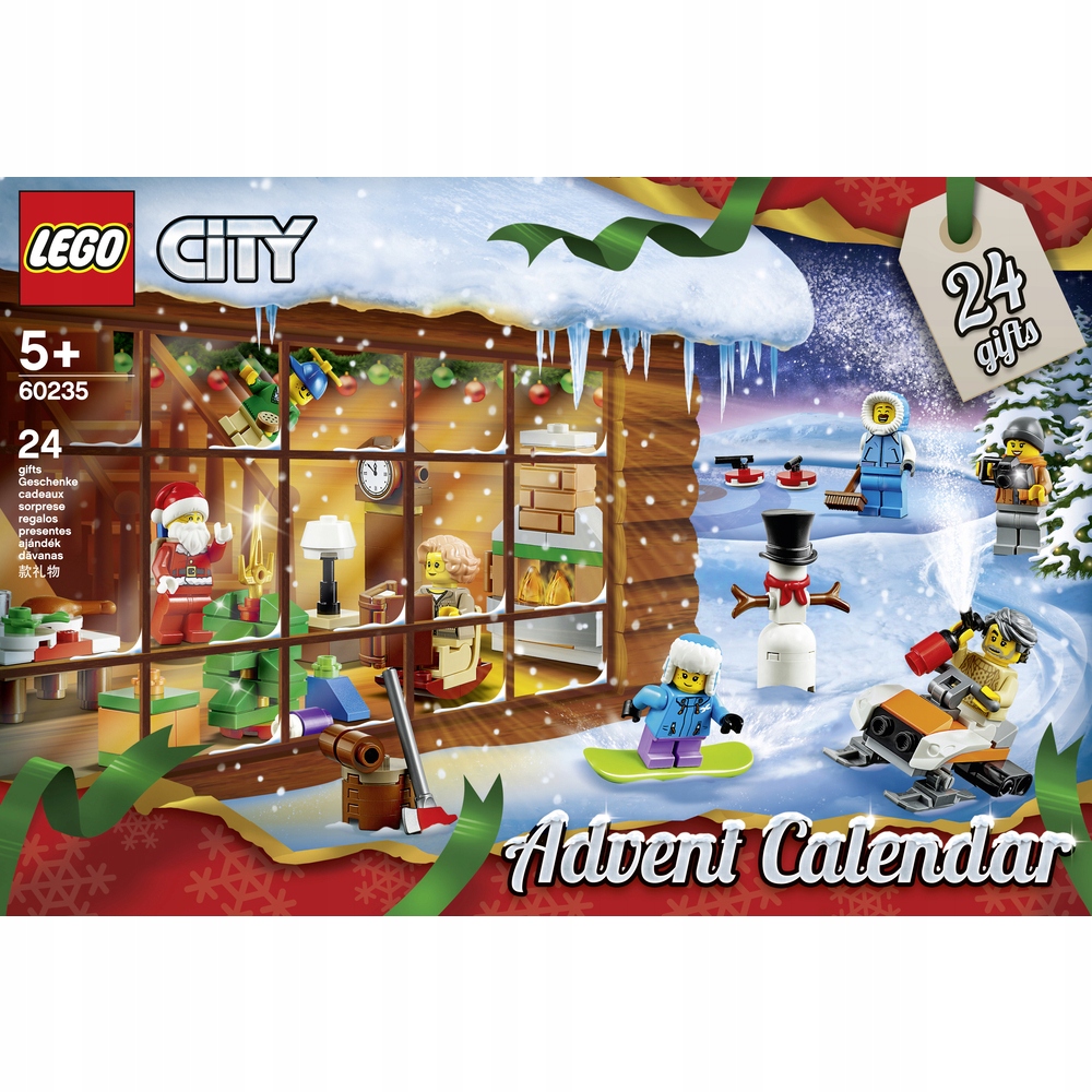 Адвент-календарь LEGO City 60235 2019, 234 детали, 7 минифигурок и хаски, от 5 лет — фото 7
