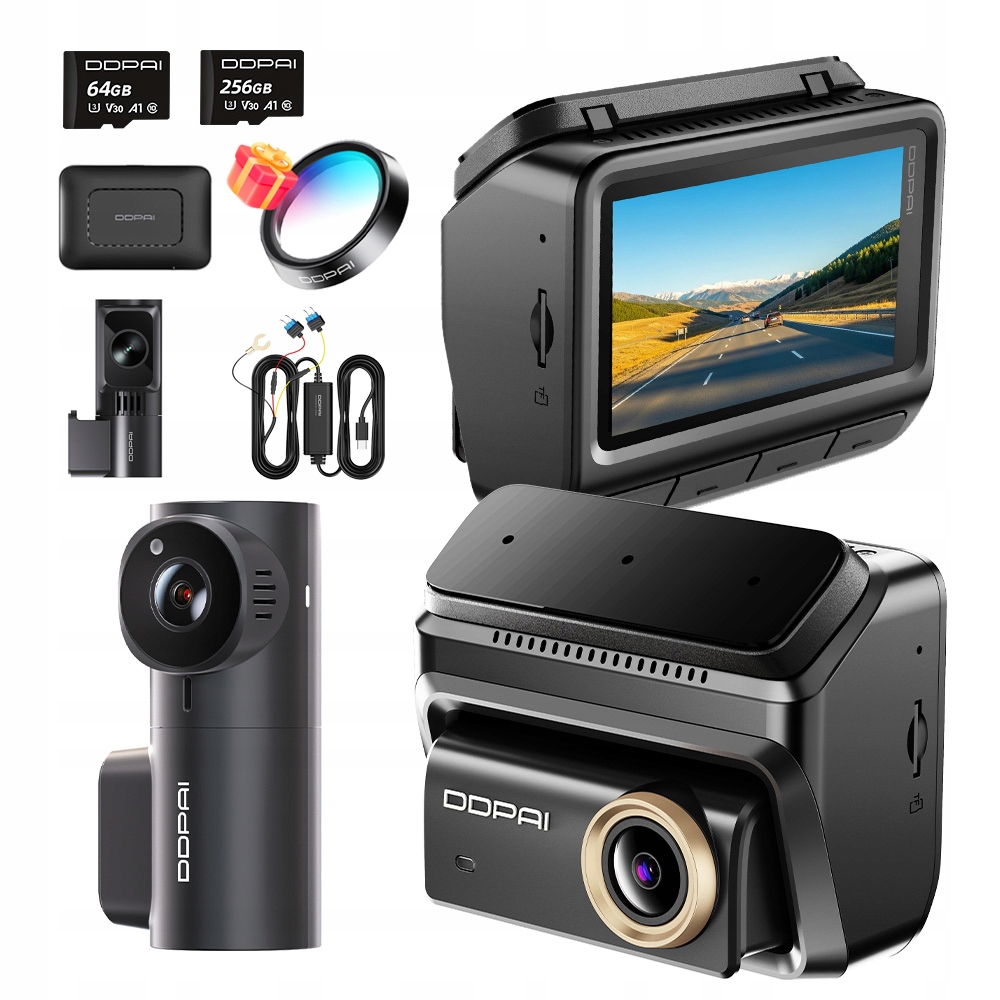 Kamera Ddpai Videorekordér Z90 Pro 4K Přední MINI3X Zadní Modul 4G