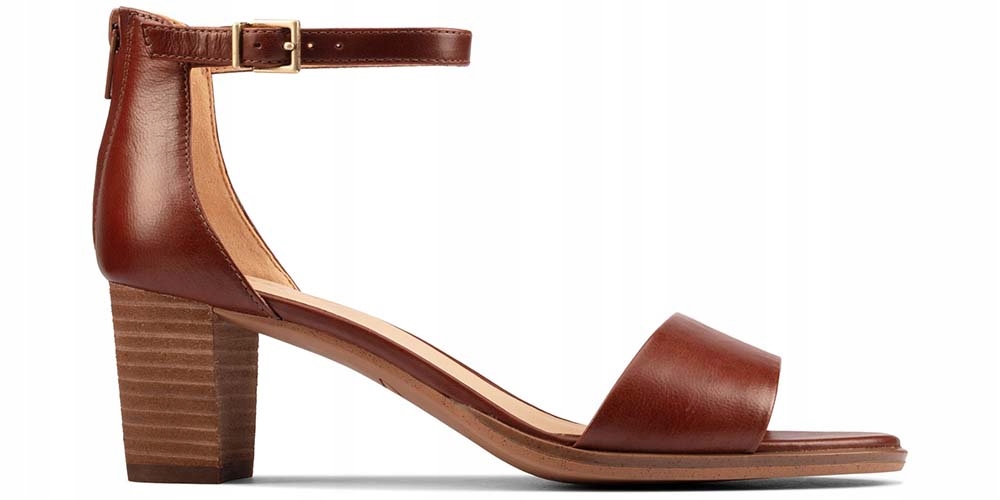 

Clarks Kaylin60 2Part Sandały brązowe skóra 39,5