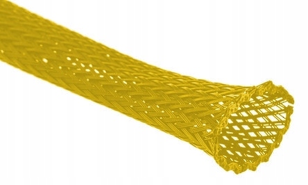 Oplot poliestrowy 4mm/8mm długość 10m żółty