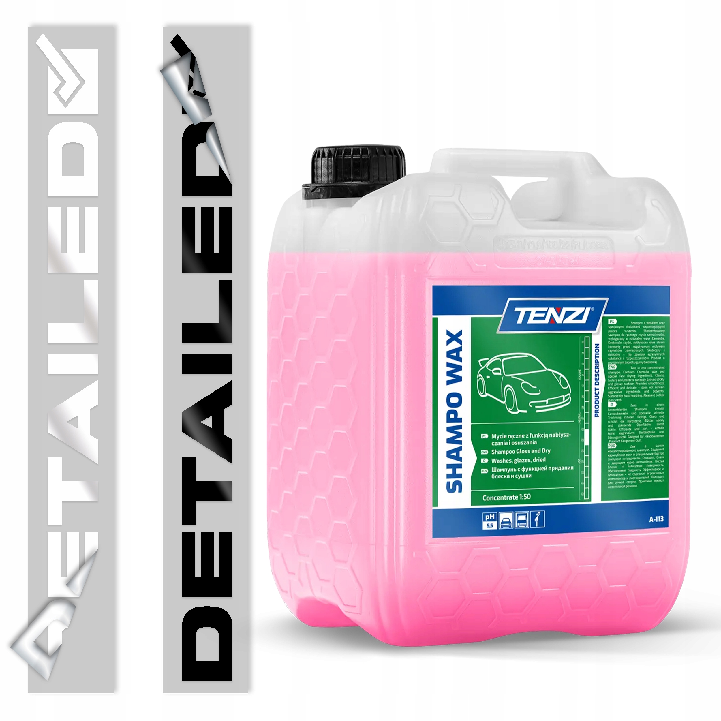 TENZI Shampoo Wax 5L Szampon z Woskiem Carnauba do Ręcznego Mycia Samochodu