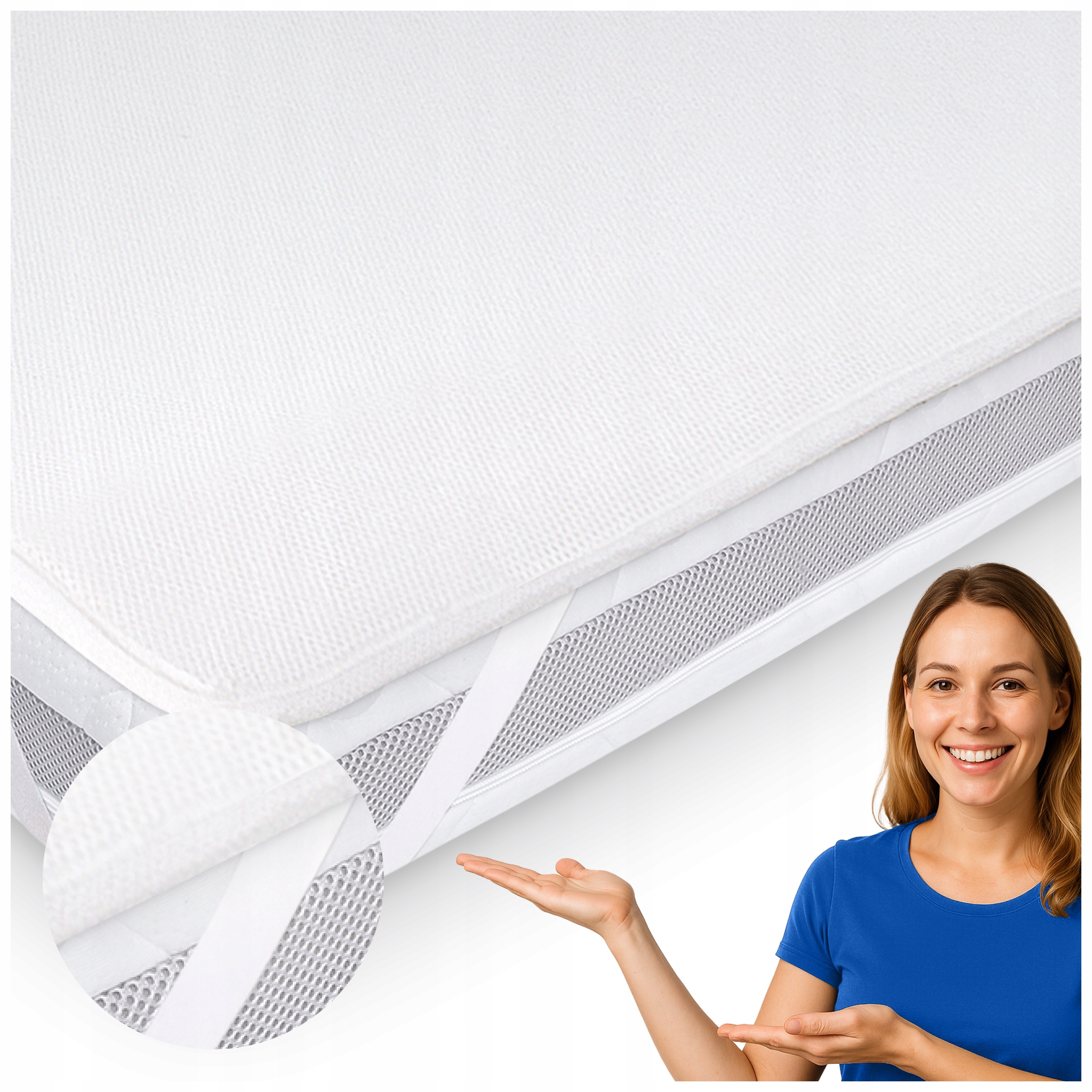 Chránič matraca 200x200 Vodotesná podložka Dýcha Prestieradlo 200