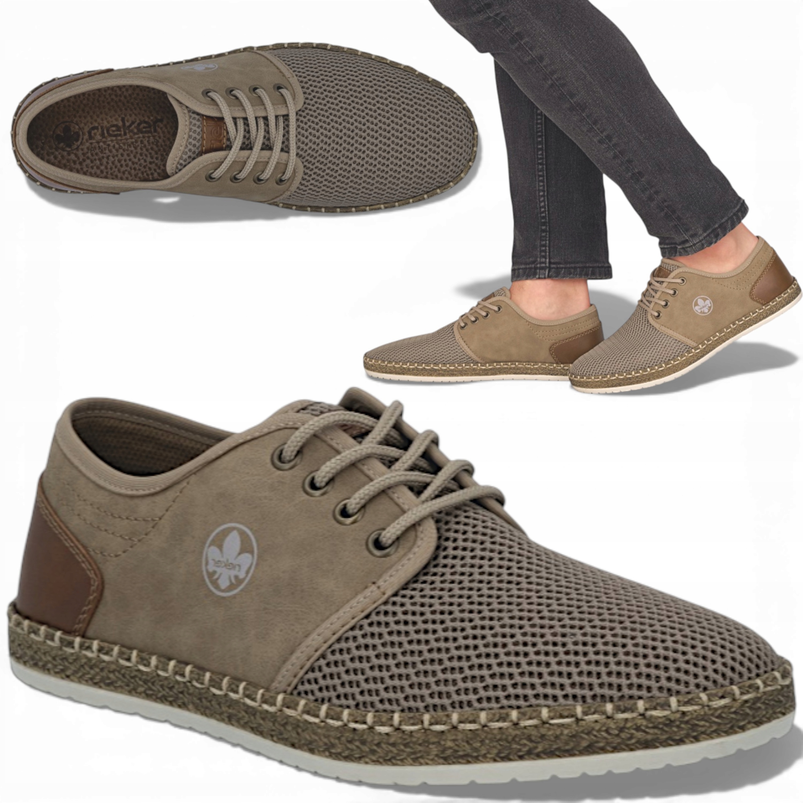 Pánské polobotky 41 Rieker Pohodlné Jarní sportovní boty