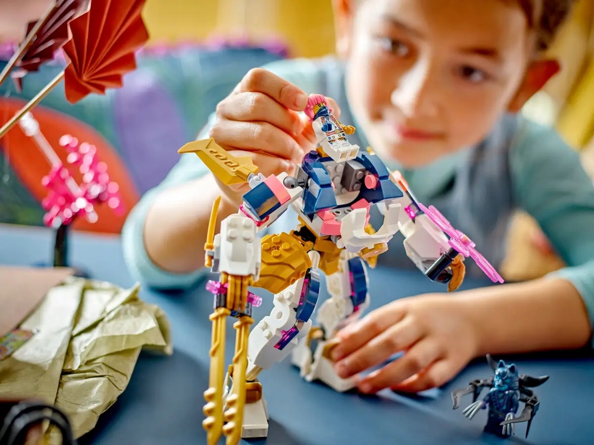 KLOCKI LEGO NINJAGO 71807 MECH ŻYWIOŁU TECHNOLOGII SORY + TORBA NA PREZENT Liczba elementów 209 szt.