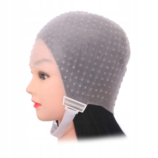 

Czepek Silikonowy Do Pasemek Z Szydełkiem Paskiem