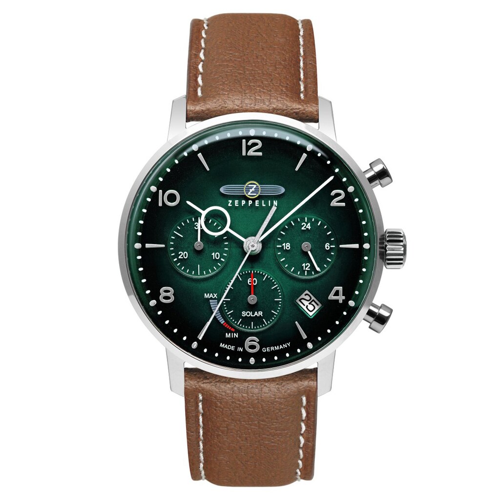 Hodinky Zeppelin 8086-4_N LZ129 Solar Vegan Green