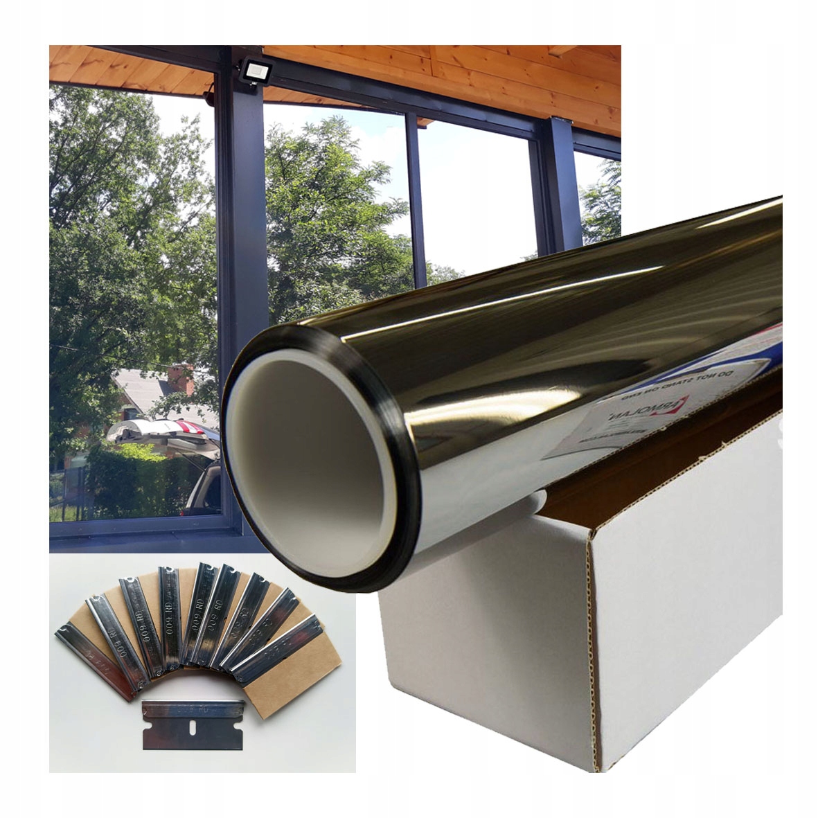 

Folia na okno Lustro Weneckie Silver 80X -152cm