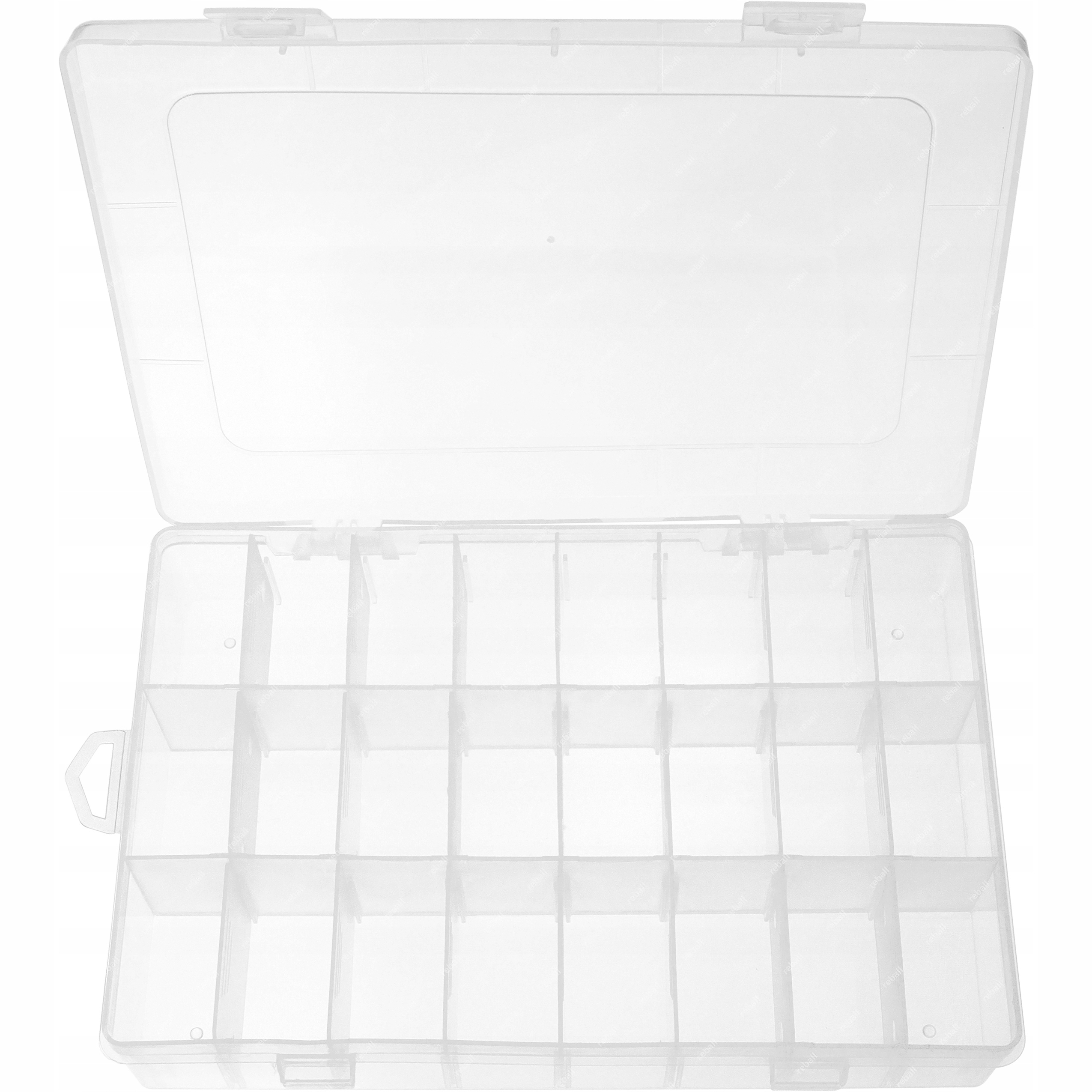 Organizer pojemnik pudełko 24 przegródki 19x13x3,6 Marka bez marki