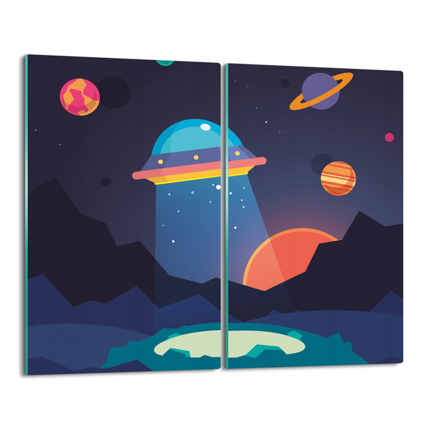 

ochrona na indukcję Kosmos planety ufo 2x 30x52