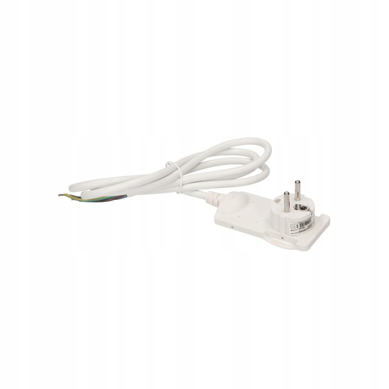 2 x plochá úhlová zástrčka Schuko Držák Kabel