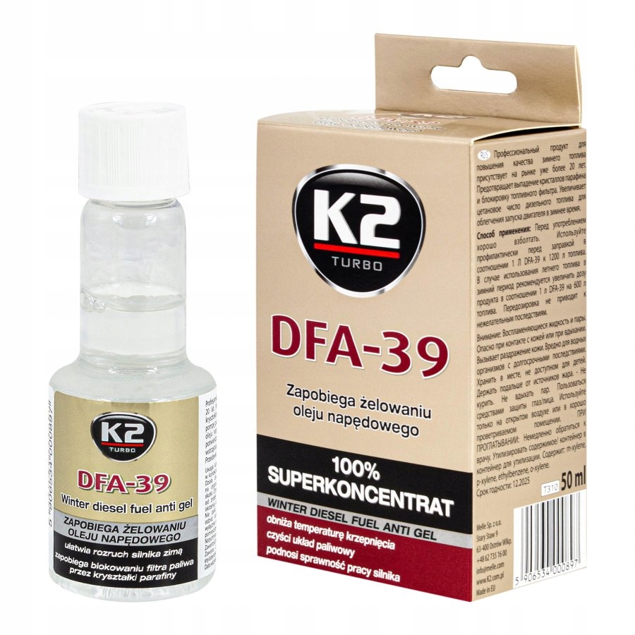K2 DFA-39 DEPRESATOR PRZECIW ŻELOWANIU DIESLA 50ml