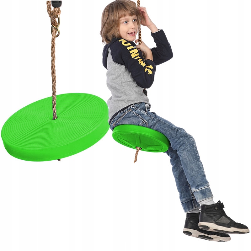 Huśtawka Ogrodowa Siedzisko Lina do Huśtania dla Dziecka Dzieci 43517 limon