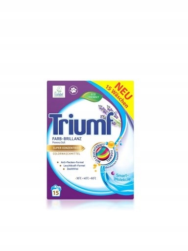 Levně 5X Prášek na praní Triumf Color 15 praní 0,9 kg