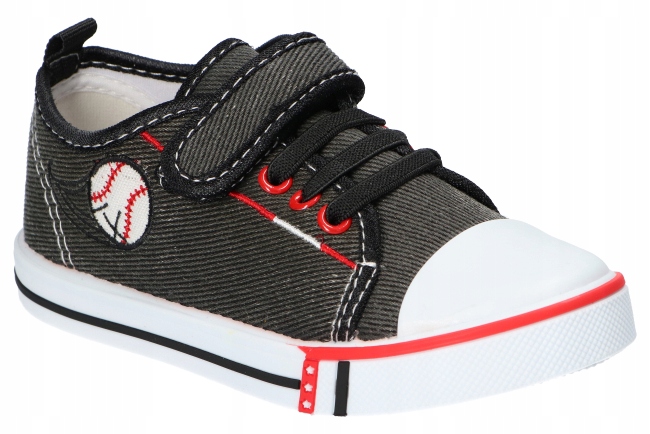 AMERICAN CLUB TEN122 TENISÓWKI, TRAMPKI DZIECIĘCE, WKŁADKA SKÓRZANA BLK 28