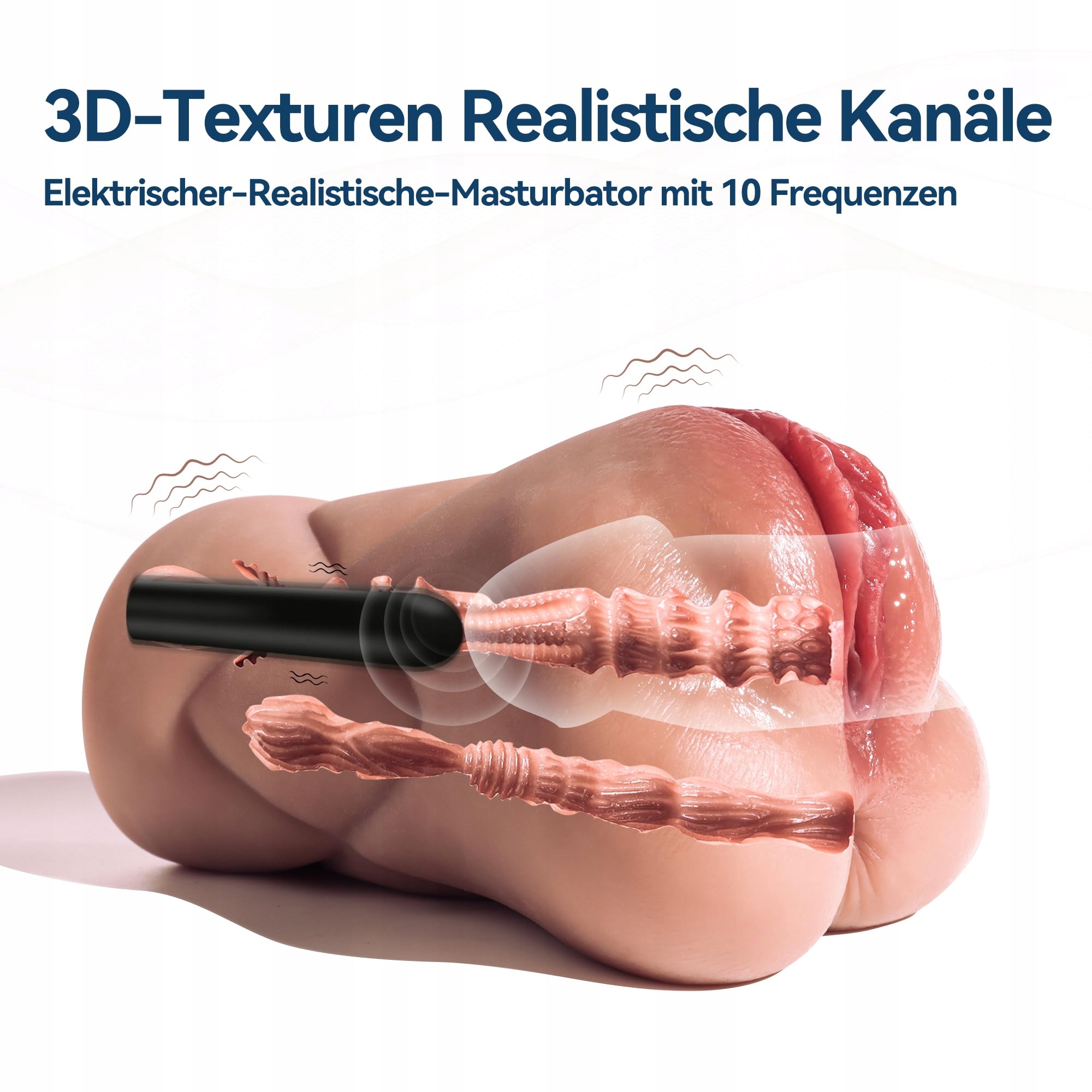 REALISTISCHE Masturbator Dla Mężczyzn 10 Trybów Wibracji — miniatura 2