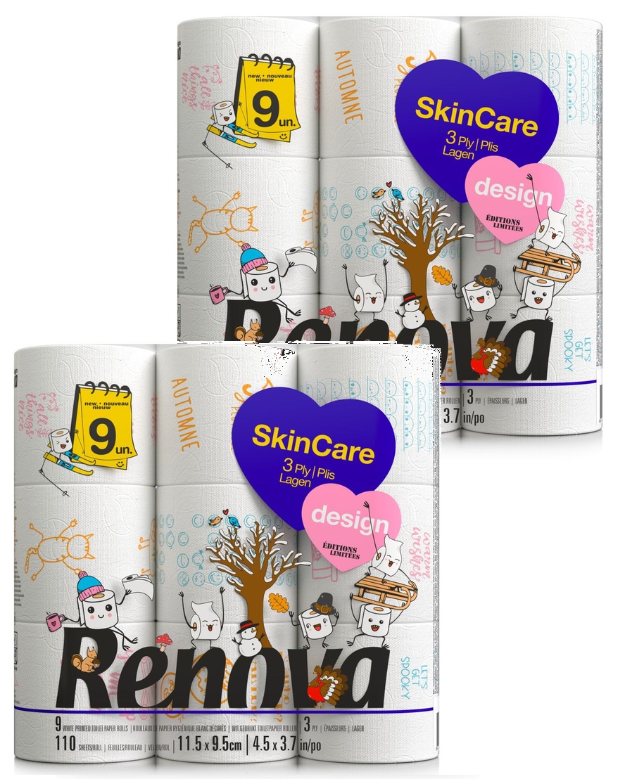 

2x Papier toaletowy Renova Design 9R